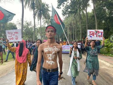 কোটা আন্দোলনে উত্তাল রাবি, ফের মহাসড়ক অবরোধ