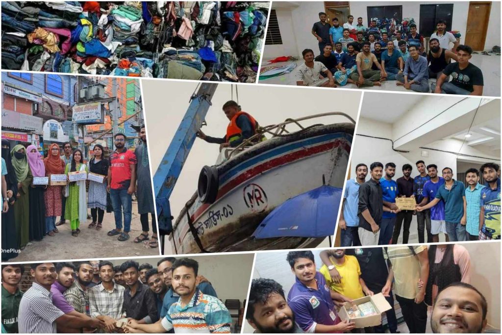বন্যার্তদের জন্য নজরুল বিশ্ববিদ্যালয়ের চলছে গণত্রাণ সংগ্রহ