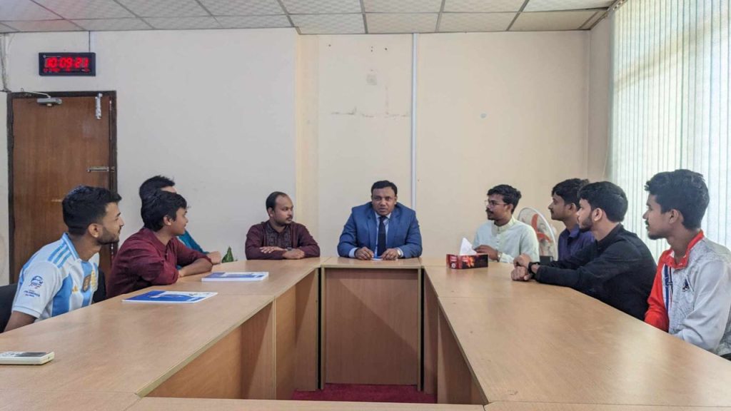 উপাচার্যের সাথে নোবিপ্রবিসাস এর নবনির্বাচিত কমিটির সৌজন্য সাক্ষাৎ