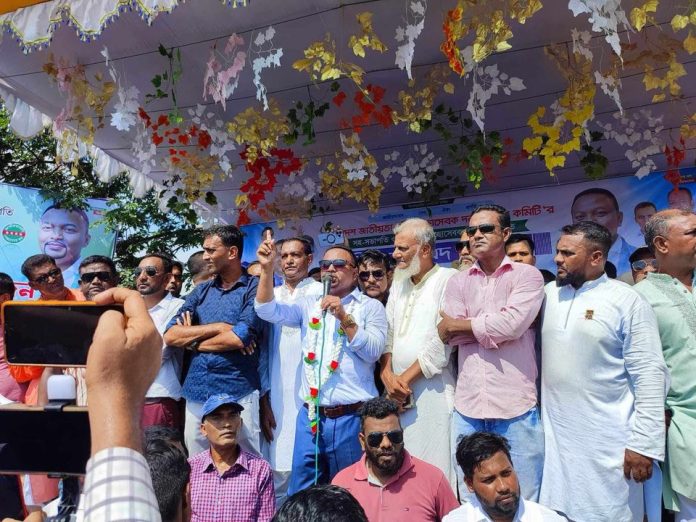 স্বেচ্ছাসেবক দলের আন্তর্জাতিক সম্পাদক শাহীন এর সংবর্ধনা