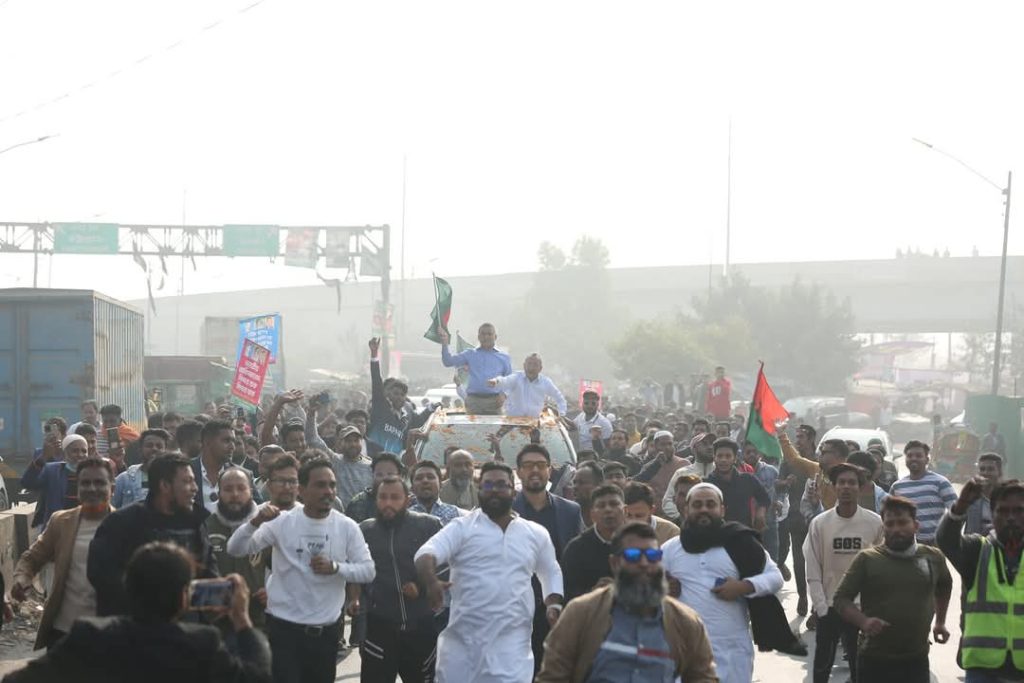 বিএনপির তিন অঙ্গসংগঠনের ঢাকা টু আগরতলা লংমার্চ