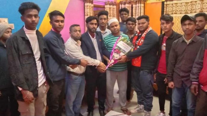 কেন্দ্রীয় জিসাস যুগ্মসম্পাদক কায়সল আহমদকে কুলাউড়া জিসাসের সংবর্ধনা