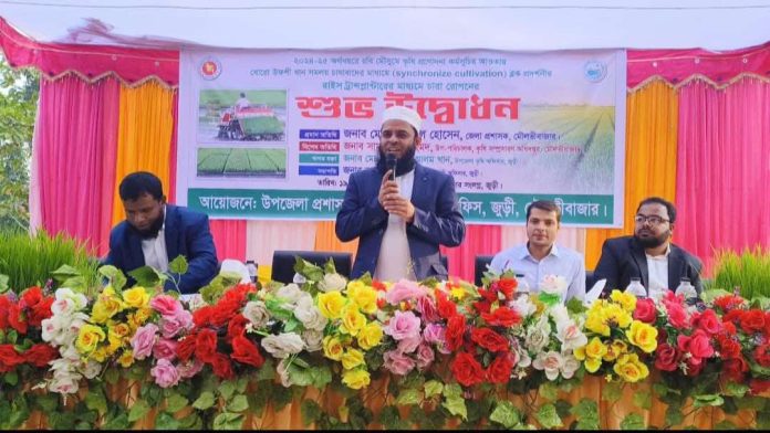 মৌলভীবাজারে রবি মৌসুমে কৃষি প্রণোদনা কর্মসূচির উদ্ভোধন