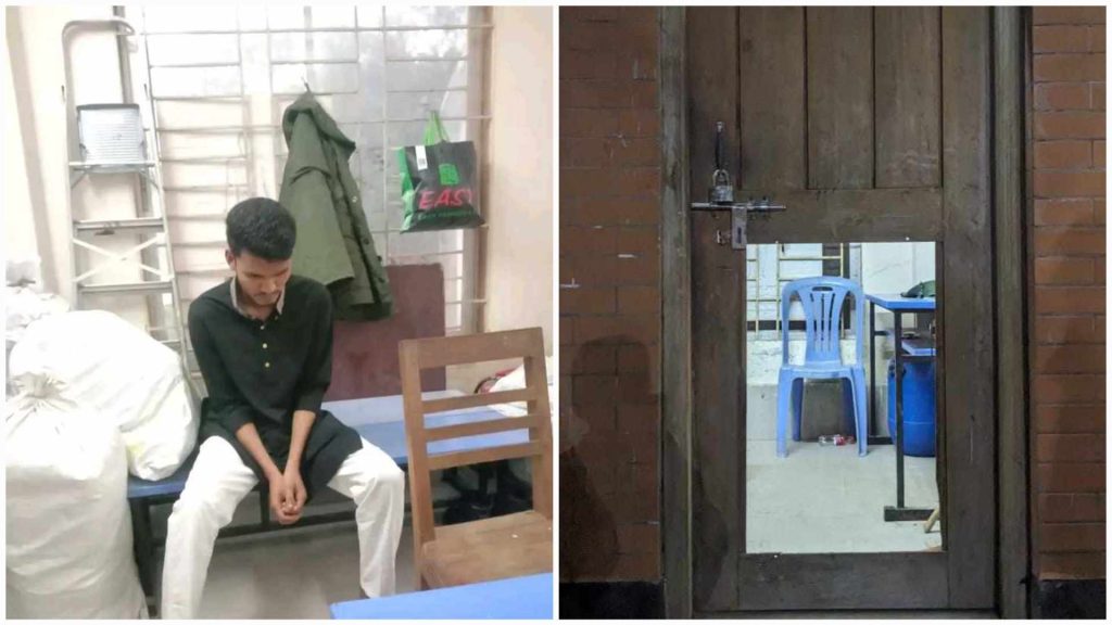 ববিতে দরজা ভেঙ্গে কর্মীকে নিয়ে পালালো ছাত্রলীগ