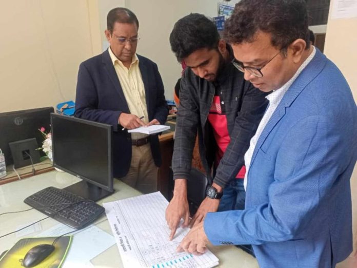 রুটিন ওয়ার্ক পরিদর্শনে নোবিপ্রবি প্রোভিসি ও ট্রেজারার