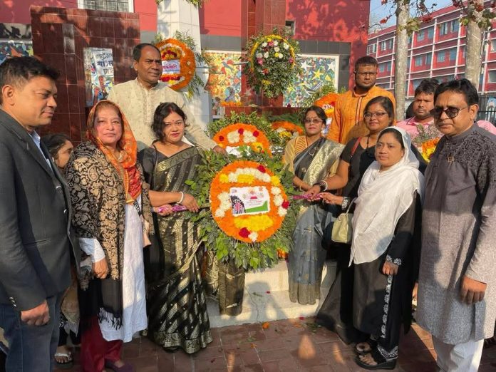 আর্ন্তজাতিক মাতৃভাষা দিবসে বিএনএফ ও লফস এর শ্রদ্ধা নিবেদন