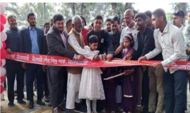 শিশুদের সুস্থ ও আনন্দময় শৈশব নিশ্চিত করতে নীলফামারীতে শিশু পার্ক উদ্বোধন