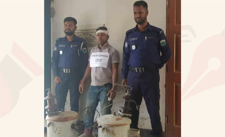 মান্দায় বৈদ্যুতিক ট্রান্সফর্মার চোর চক্রের এক সদস্য জনতার হাতে আটক