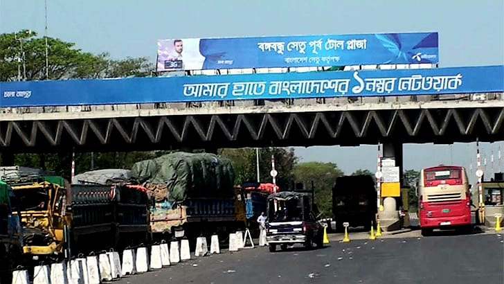 ২৪ ঘণ্টায় যমুনা সেতু দিয়ে ২৯ হাজার ২৩৩টি যানবাহন পারাপার