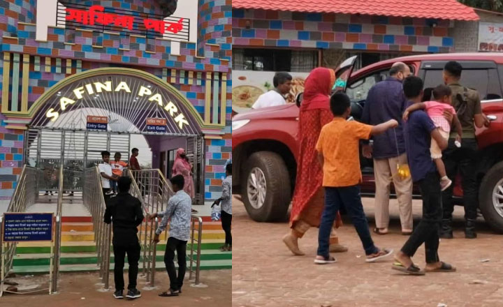 সরকারি গাড়ি দেহরক্ষী নিয়ে অন্য জেলার পার্কে ঘুরছেন ইউএনও