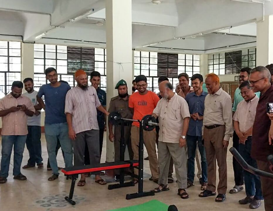 প্রথমবারের মতো বাকৃবির শাহজালাল হলে জিমনেসিয়ামের উদ্বোধন