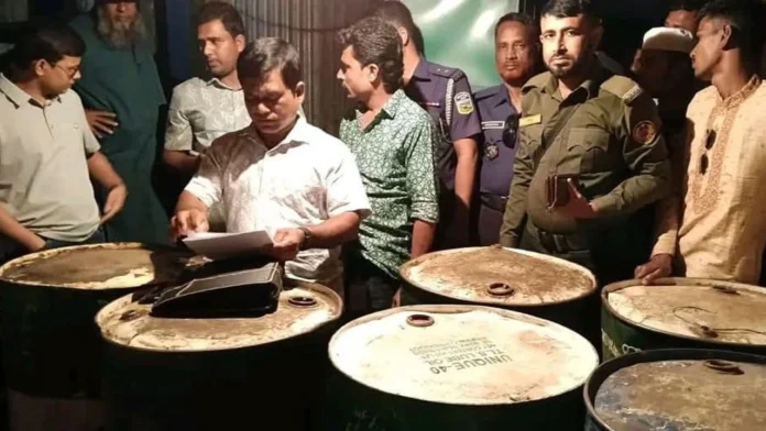 নেত্রকোণার কেন্দুয়ায় প্রশাসনের অভিযান